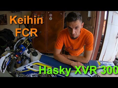 Видео: Установка Keihin FCR на китайский мотоцикл Hasky XVR 300