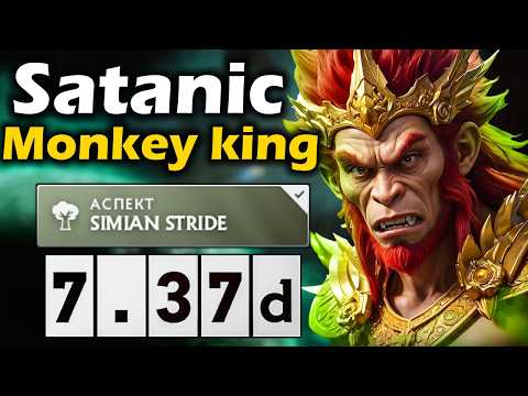 Видео: Сатаник на Манки Кинге, какой же кайф! - Satanic Monkey King 7.37 ДОТА 2