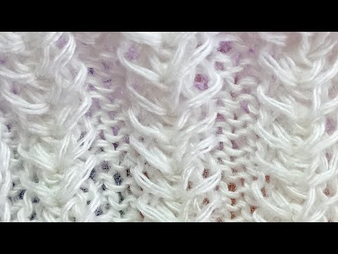 Видео: A chic, airy, light pattern for products Шикарный, воздушный, лёгкий узор для свитеров, шарфов 