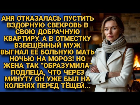 Видео: Взбешённый муж выгнал ее мать в ночь, на мороз в отместку. А вскоре стоял перед тёщей на коленях..