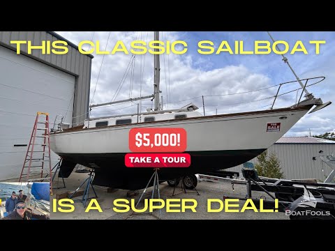Видео: Эта КЛАССИЧЕСКАЯ парусная лодка — СУПЕРПРЕДЛОЖЕНИЕ! Возможность купить Tartan 34C 1973 года за 50...