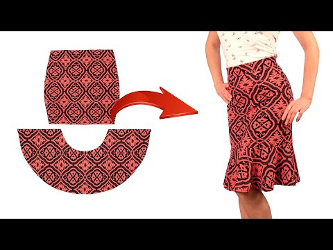 Видео: Вам не нужно быть портным - шить юбку таким способом очень легко!