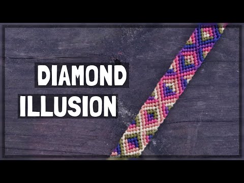 Видео: Мастер-класс по созданию браслета дружбы «Алмазная иллюзия» [CC]