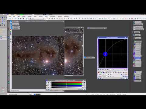 Видео: Обработка астрофотографии темных туманностей в PixInsight от Олега Брызгалова 3\4