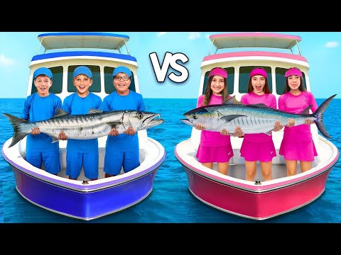 Видео: Рыбалка: челлендж «МАЛЬЧИКИ против ДЕВОЧЕК»!