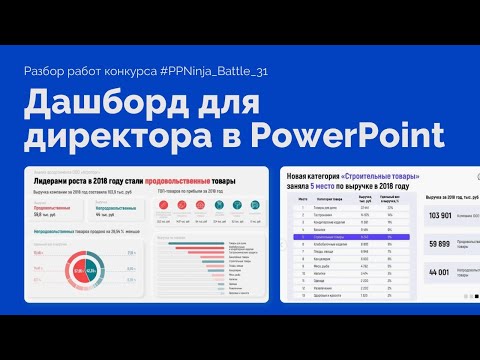 Видео: Как сделать отчет для директора в PowerPoint | 100 идей для презентаций, PPNinja battle 31
