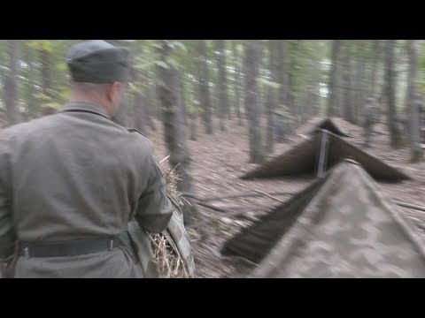 Видео: Установка палатки. Укрытие от непогоды в Вермахте /   Shelter from the weather. Wehrmacht