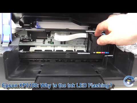 Видео: Epson Expression Home XP2100: мигающий светодиодный индикатор уровня чернил