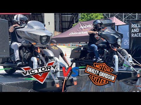 Видео: VICTORY против HARLEY на Laconia Bike Week 2021