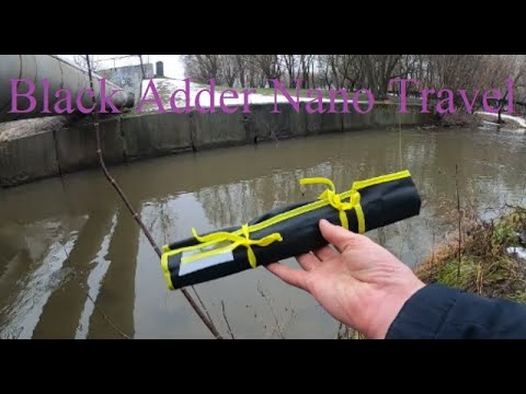 Видео: Зимний спиннинг. Карманный Black Adder Nano Travel. Встречается БРАК!!!