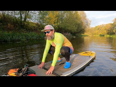 Видео: Как первый раз встать на SUP доску