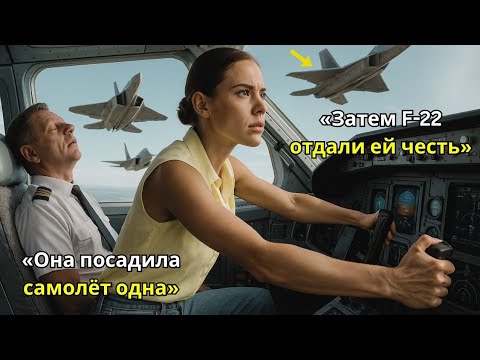Видео: Она посадила самолёт в одиночку — и F-22 прошептали её позывной