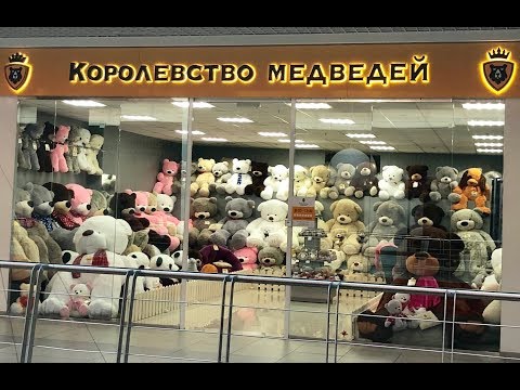 Видео: Плюшевые мишки, магазин мягких игрушек "Королевство Медведей"