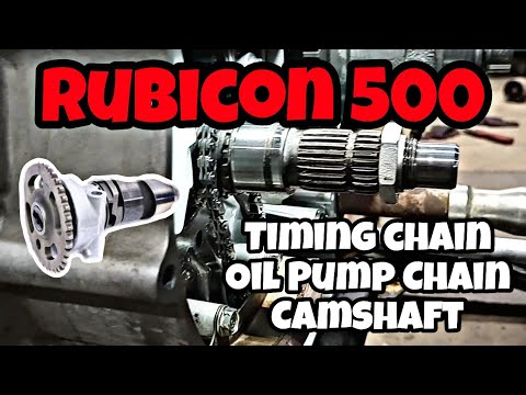Видео: Honda Rubicon 500 TRX500FA 2001-2013 гг.: замена цепи ГРМ, цепи масляного насоса, распредвала