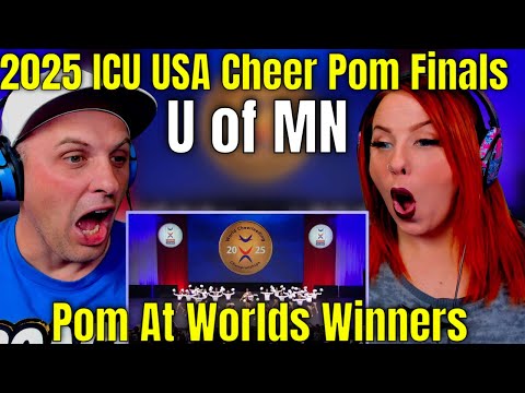 Видео: Финал чемпионата мира по чирлидингу ICU USA 2025 года, победители U of MN Pom At Worlds | РЕАКЦИИ...