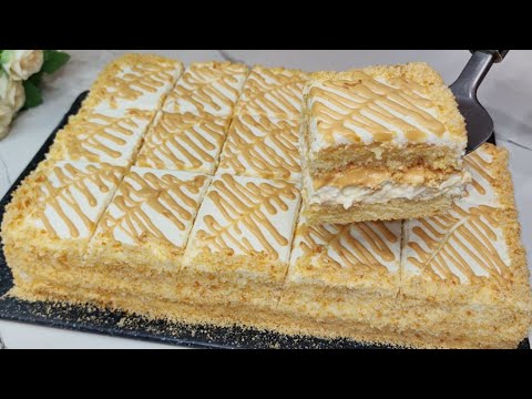 Видео: Можно есть Губами! Торт за 30 минут! Самый быстрый,вкусный Торт Который тает во Рту!