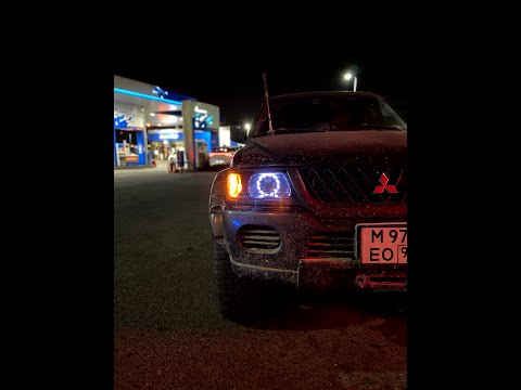 Видео: Mitsubishi Montero Sport установка, подключение bi-led линз, масок фар. Dixel YH3 Double. Icomroad.