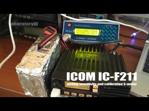 Видео: Icom IC-F211. Добавляем чувствительность и калибруем S-метр