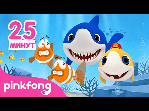Видео: 🦈Акулёнок на 3D туруру туру | +сборник песенки | Пинкфонг! песни для детей