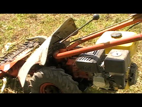 Видео: Косилка МФ70: Пробная работа с четырехтактным двигателем