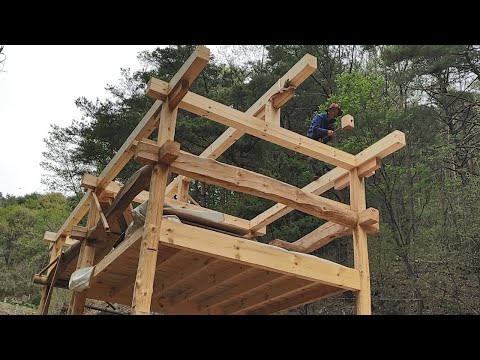 Видео: Деревянная сборка и звук. Корейский ханок.