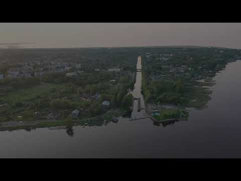 Видео: Новая Ладога. Устье реки Волхов. Полет на Mavic 2 Pro.