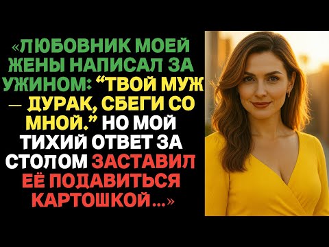 Видео: «Любовник моей жены написал во время ужина: “Твой муж — дурак” | Истории измен с ВК»