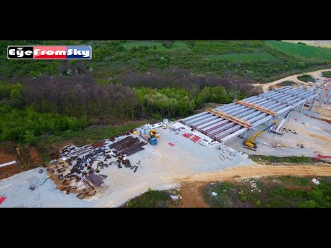 Видео: (09.04.2025)  Строеж "АМ Хемус" Участък 2.2 от П.В.Угърчин до П.в.Каленик (7 км.) #eyefromsky