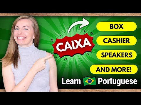 Видео: Слово «CAIXA» на бразильском португальском: когда это коробка, человек или даже банк!
