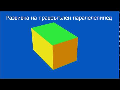 Видео: Развивка на правоъгълен паралелепипед - Математика 5. клас