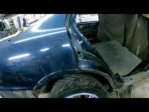 Видео: Тачка на прокачку Toyota Camry 10 замена заднего правого крыла ч 5.