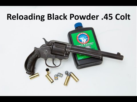 Видео: Перезарядка черного пороха 45 Colt