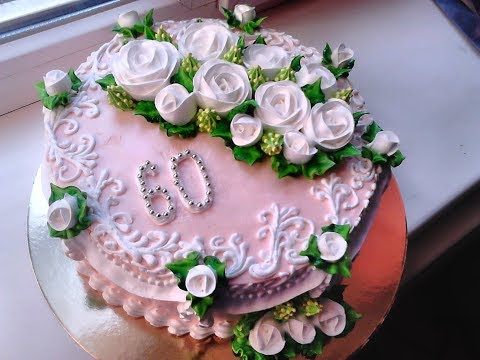 Видео: Торт на 60 ти летие