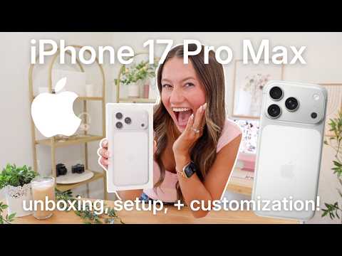 Видео: Распаковка iPhone 17 PRO MAX ✨ *настройка с помощью iOS 26, тест камеры, + подборка аксессуаров!*