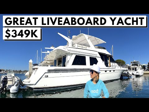 Видео: $ 295 000 1997 NAVIGATOR 5600 SUNDANCE: тур на моторной моторной яхте / сафари-катер