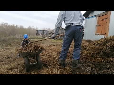 Видео: Работаем в огороде!!!