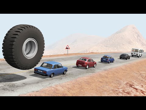 Видео: СДЕЛКА С ДЬЯВОЛОМ! КОЛЕСО ОТ БЕЛАЗА ПОПАЛО В ПРОБКУ | BeamNG.drive