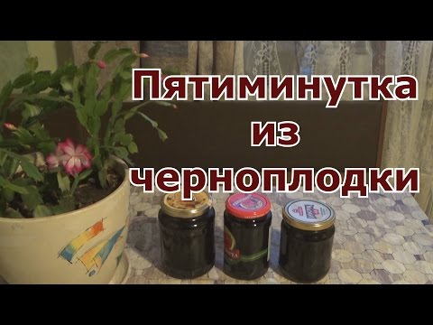 Видео: Варенье "Пятиминутка" из черноплодной рябины.