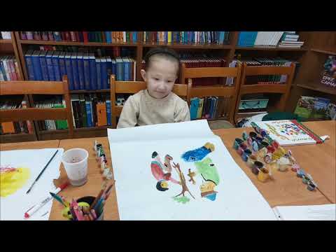 Видео: "Достық, ынтымақ,бірлік" сурет салу сәті