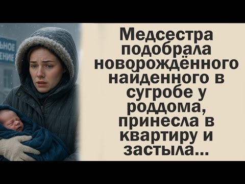 Видео: Медсестра подобрала новорождённого найденного в сугробе у роддома, принесла в квартиру и застыла...
