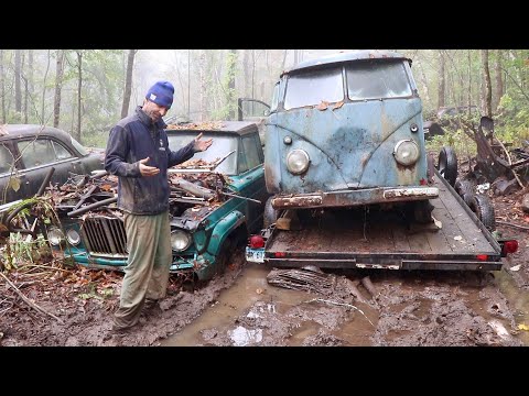 Видео: Застрял в грязи! Автобус VW выведен из строя? — Спасут ли когда-нибудь Kombi?