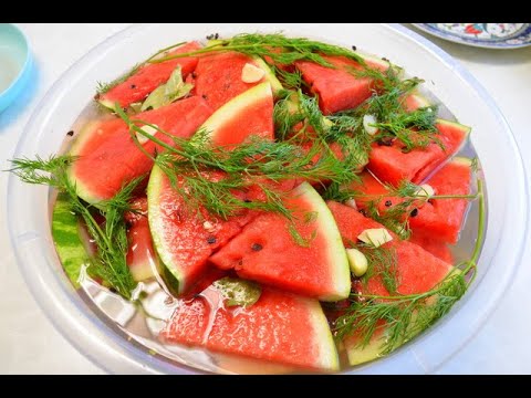 Видео: САМЫЕ ВКУСНЫЕ МАРИНОВАННЫЕ АРБУЗЫ . ГОТОВЬТЕ СРАЗУ МНОГО!!!