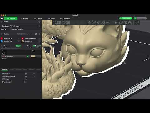 Видео: Как вырезать место под  глаза на 3D модели, на примере Bambu Studio