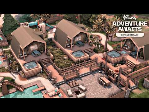 Видео: Семейный глэмпинг | The Sims 4 | Покадровая съёмка | Без CC