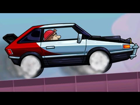 Видео: Быстрый Автомобиль Hill Climb Racing #18 Крыши домов и Герой действий на тачке - Машинки Кида