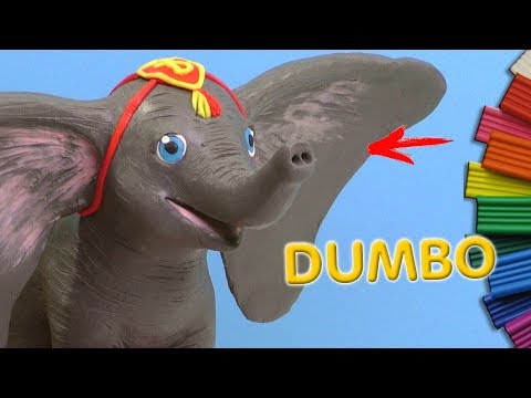 Видео: ЛЕПИМ ДАМБО 🐘 СЛОН ИЗ ПЛАСТИЛИНА | Dumbo 2019