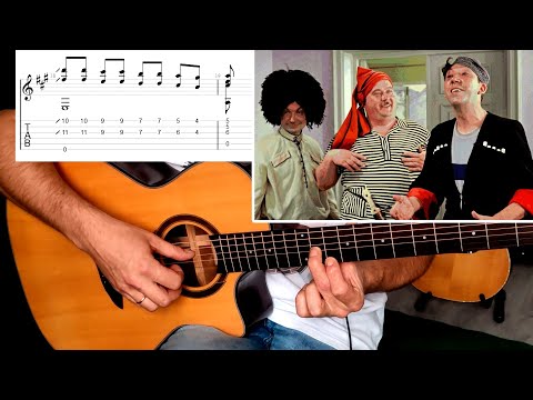 Видео: Марш троицы на гитаре (Кавказская пленница OST) - разбор!
