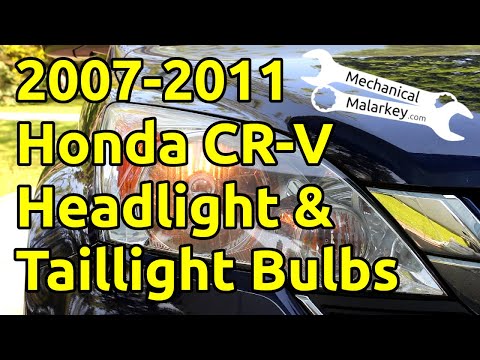 Видео: Замена ламп в фарах и задних фонарях Honda CR-V 2007-2011