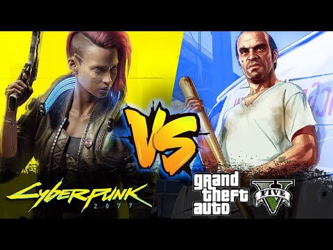 Видео: Cyberpunk 2077 против GTA 5, Сравнение открытого мира