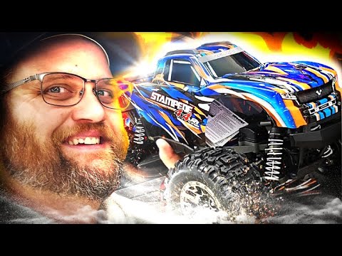 Видео: Всё ещё самый мощный монстр-трак? Распаковка и первый обзор Traxxas Stampede 4x4 VXL